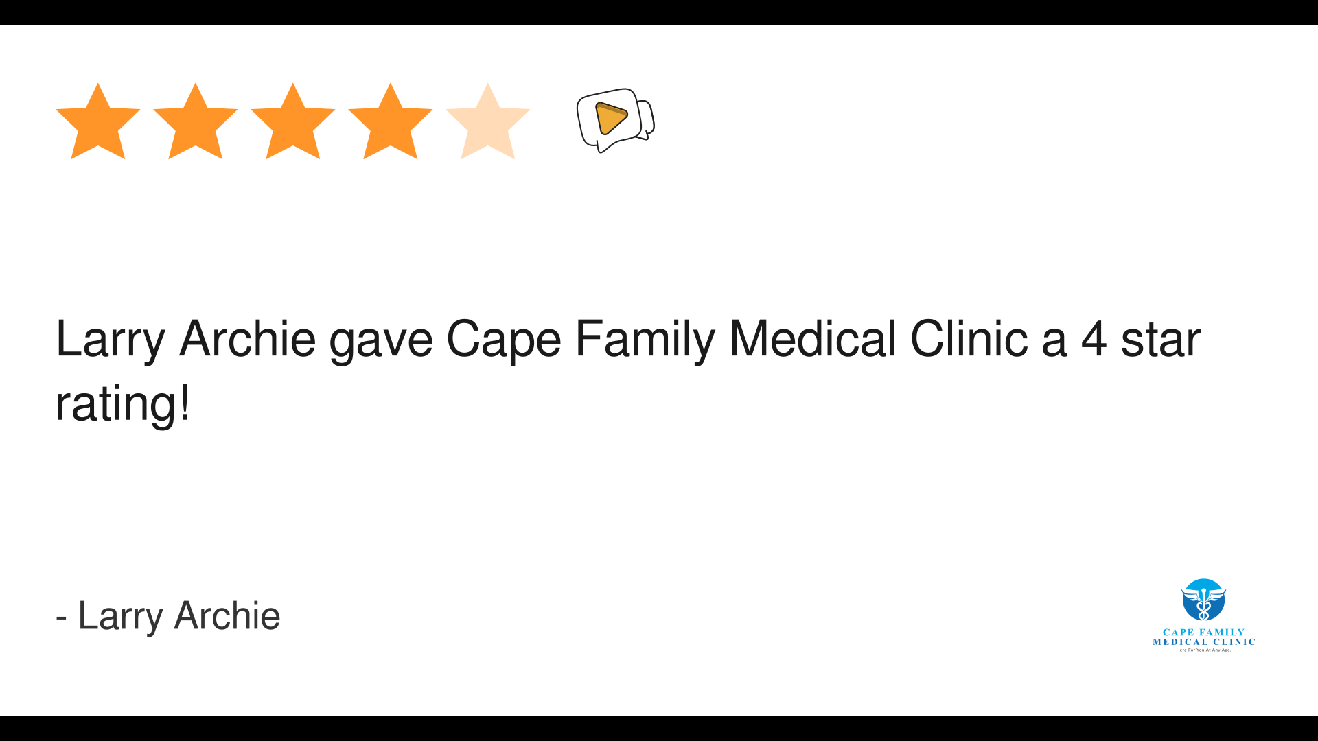 Larry Archie left a 4-star review