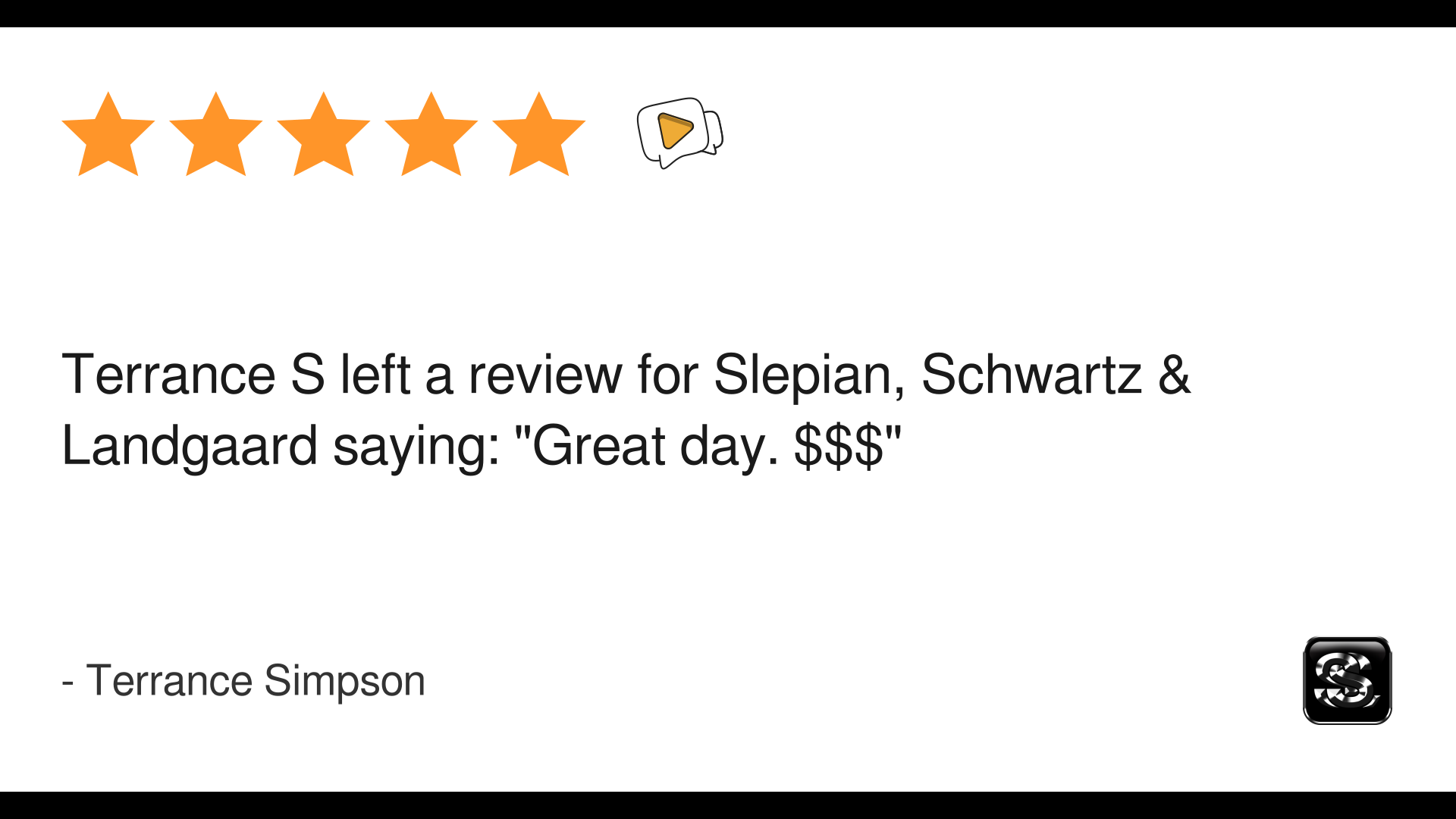 Terrence Simpsons Terrance Simpson left a 5-star review